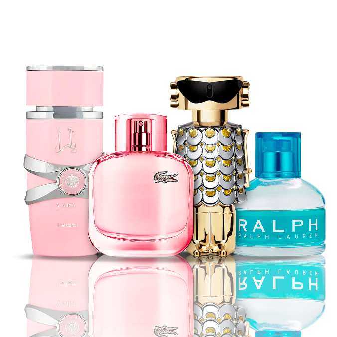 Zestaw 4 perfum | Fame + Yara + Lacoste Sparkling + Ralph Lauren 100 ml