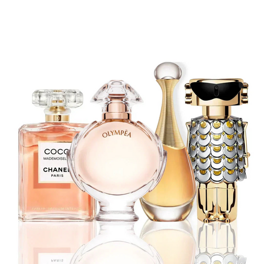 Zestaw 4 perfum | Coco Chanel + J'Adore + Olympea + Paco Rabanne Fame 100 ml